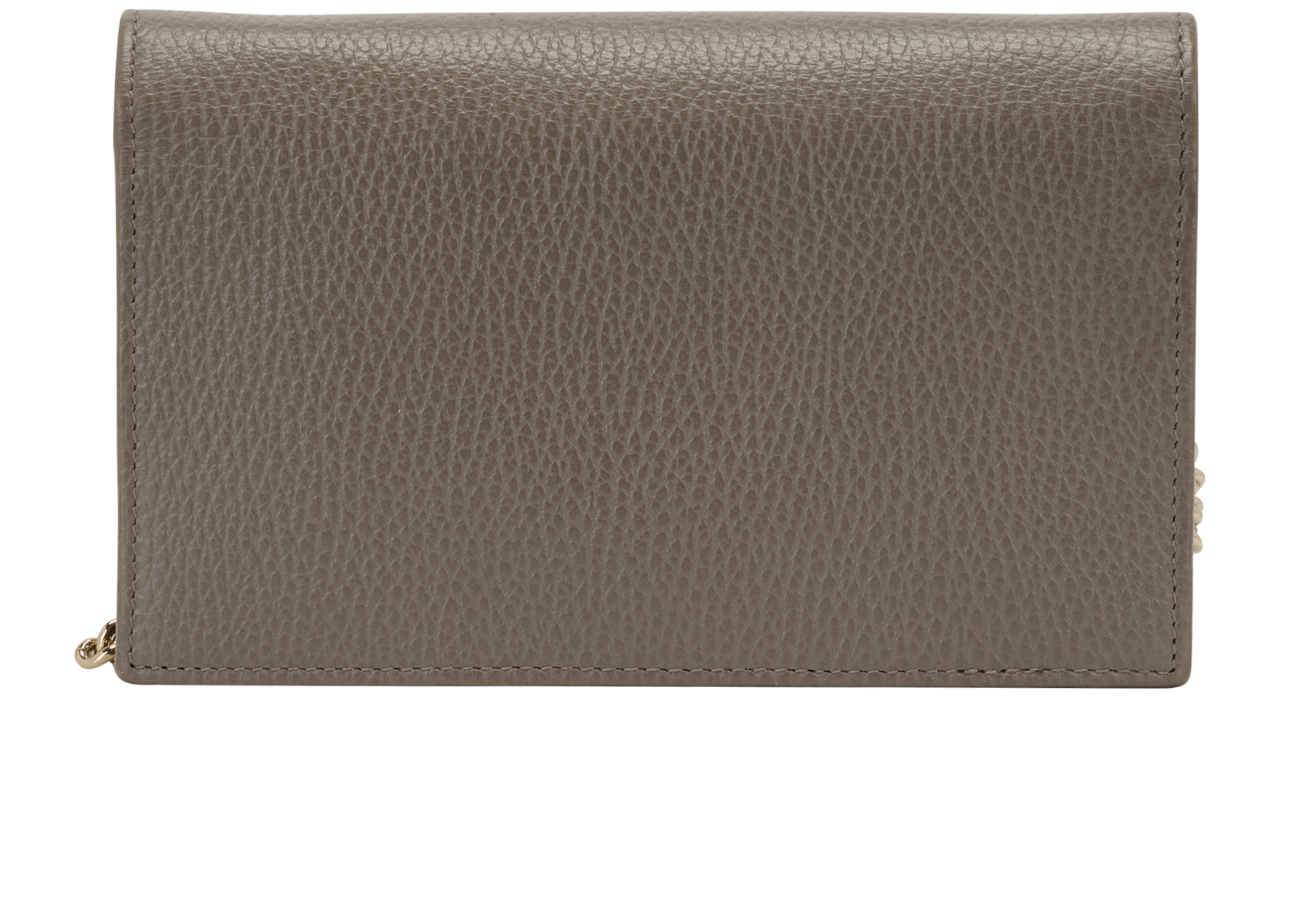 Interlocking G Wallet On Chain, &pound;450, Handbags, Grey, Leather, Back view